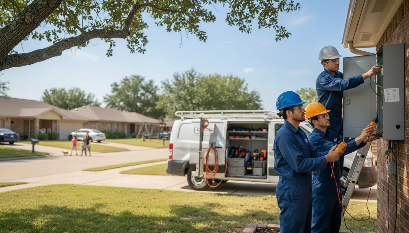 Certified electrician providing emergency electrical services in Justice, IL